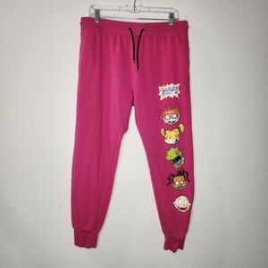 Rugrats Womens XL Pink Graphic Sweatpants